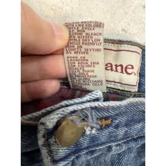 VTG. 90s Burry Lane Jeans‎ Womens 16 Plaid Flannel Lined High Rise Outdoors Camp - Picture 5 of 9